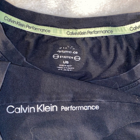 💎 Calvin Klein Black Short Sleeve Tee Size L - Picture 6 of 7